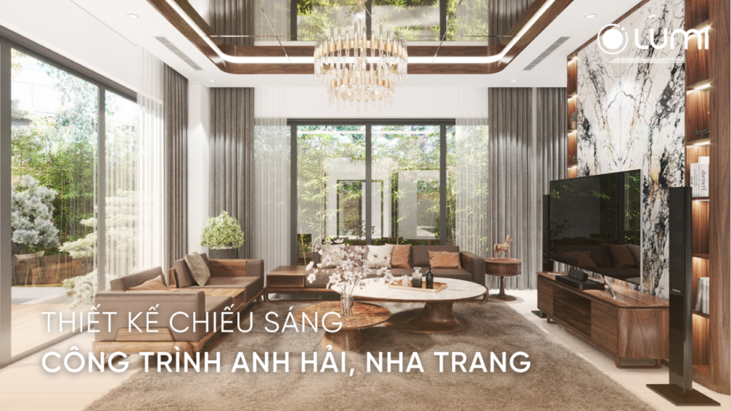 Thiết kế chiếu sáng công trình nhà anh Hải, Nha Trang