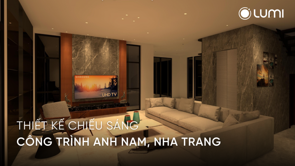 Thiết kế chiếu sáng công trình nhà anh Nam, Nha Trang