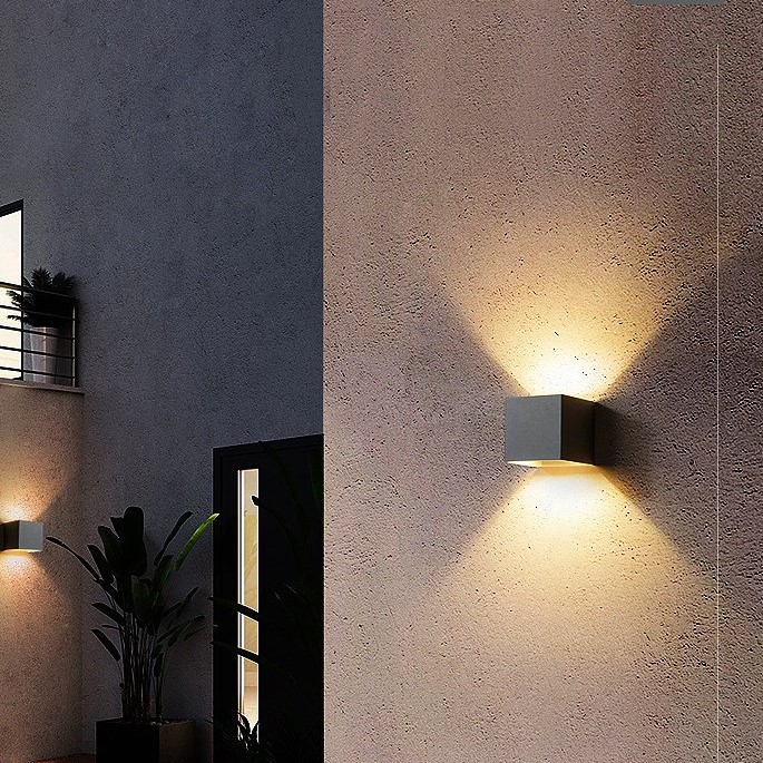 Ứng dụng của đèn gắn tường ngoài trời hình vuông