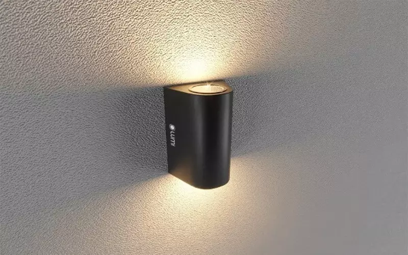 Đèn LED gắn tường ngoài trời bán nguyệt