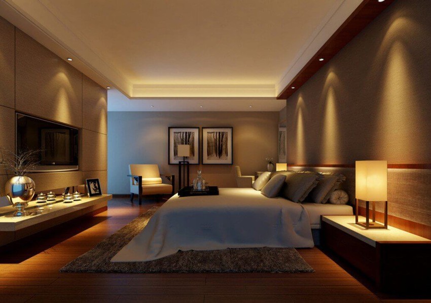 Dây đèn LED trang trí phòng ngủ