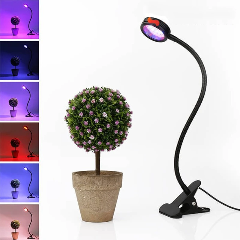 Đèn LED trồng cây trong nhà kẹp bàn