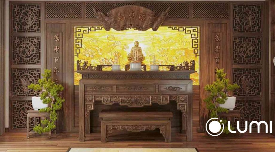 6 Bước bố trí đèn phòng thờ chuẩn Phong Thủy mà bạn nên biết