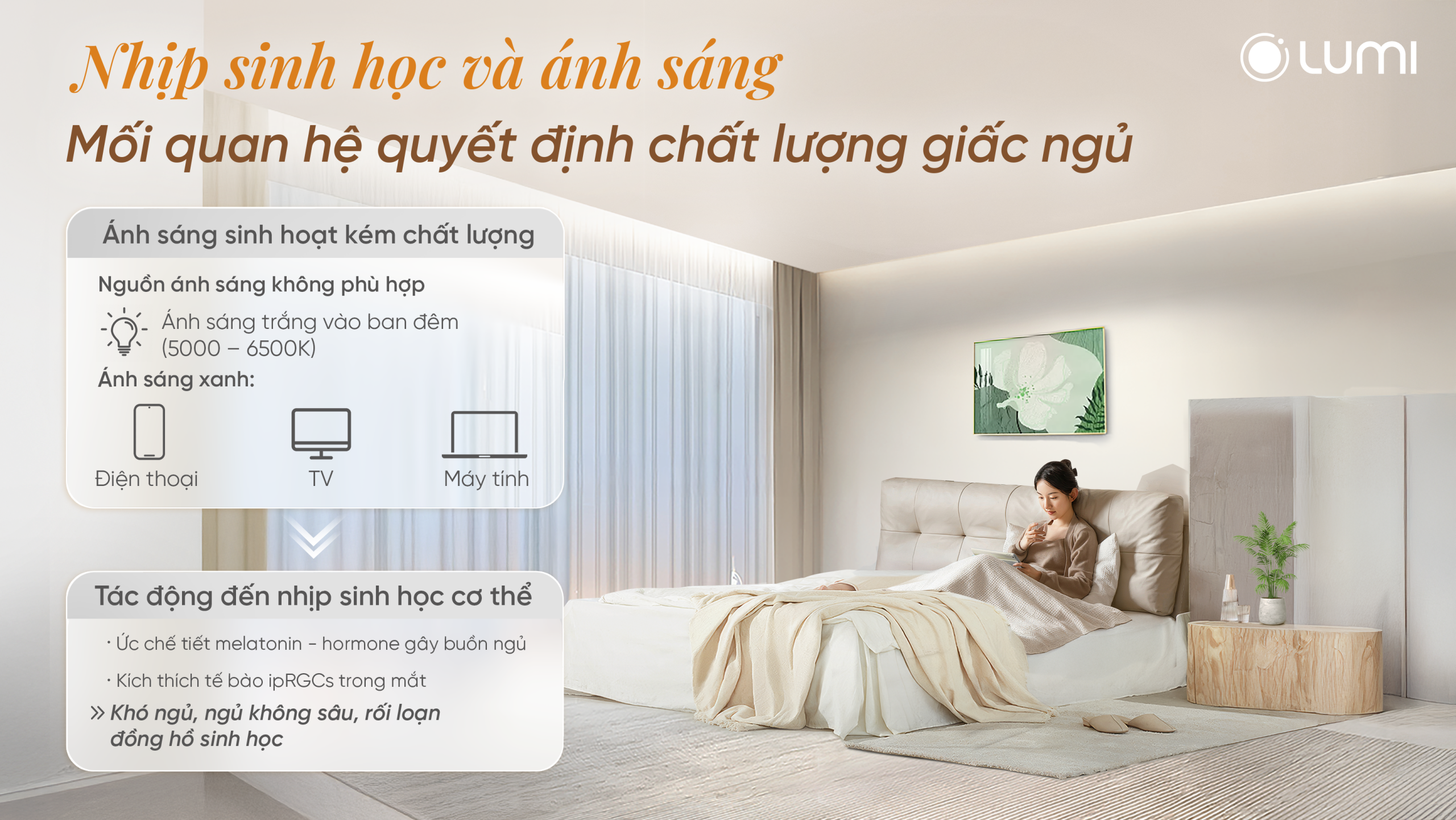 Ánh sáng tác động đến chất lượng giấc ngủ (1)