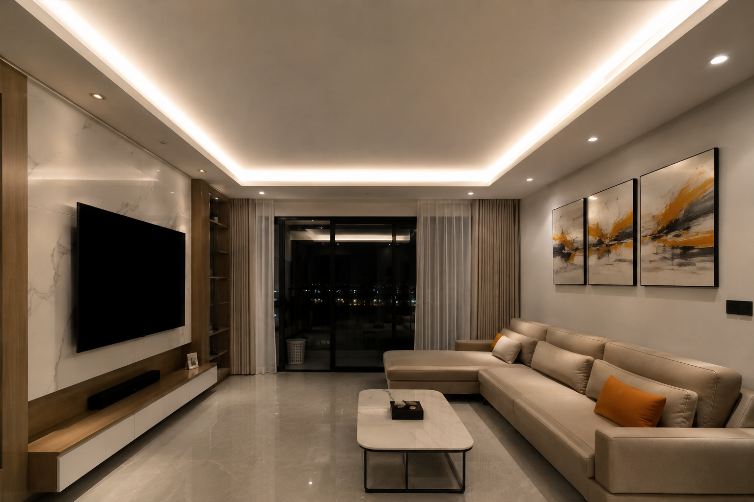 Đèn tuýp led hắt trần
