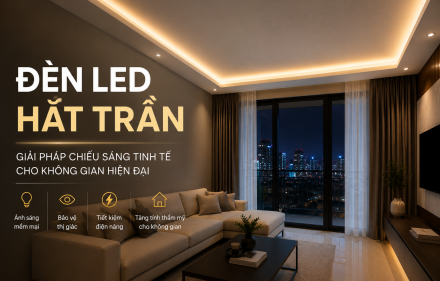 Đèn Hắt Trần Là Gì? Cấu Tạo, Phân Loại, Cách Chọn & Thi Công Đúng Kỹ Thuật